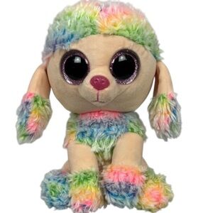 TY Rainbow Poodle Multicoloured Plush 2020